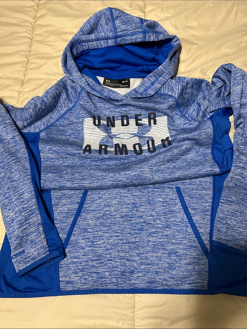 Under Armour Blue Heather Storm Fleece Women’s Hooded Pullover Sweatshirt